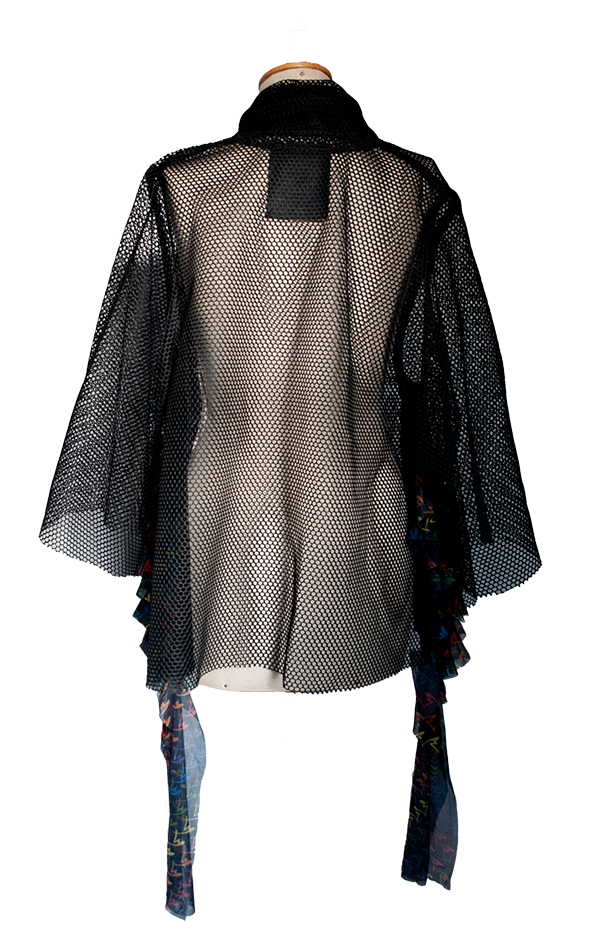 Layered Mesh Short Coat